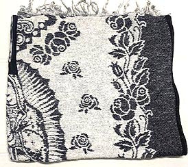 (image for) Virgen De Guadalupe Brushed Mexican Poncho